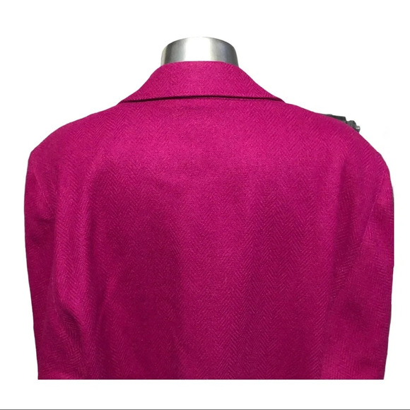 Vintage Sterling Stall Lined Blazer Fuchsia Size Small - Picture 4 of 7